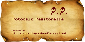 Potocsik Pasztorella névjegykártya